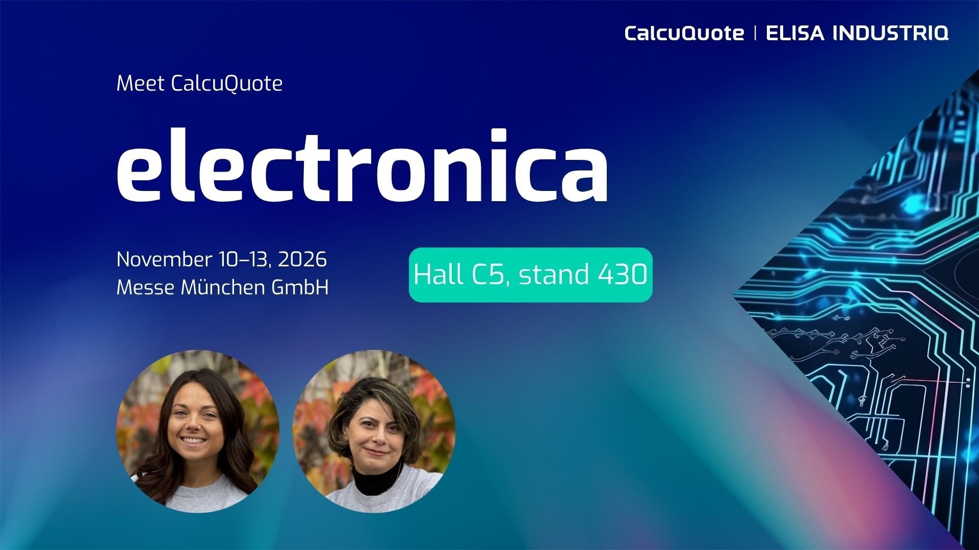 CalcuQuote_electronica 2026_Featured Image_2026