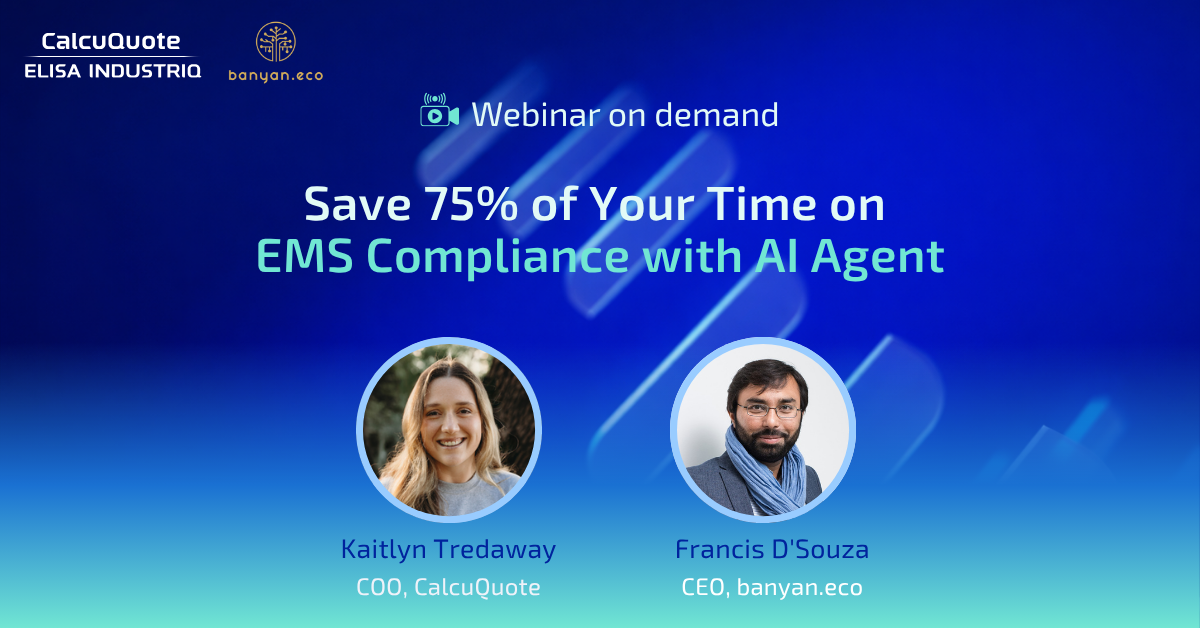 Webinar on-demand Save 75% of Your Time on  EMS Compliance with AI Agent