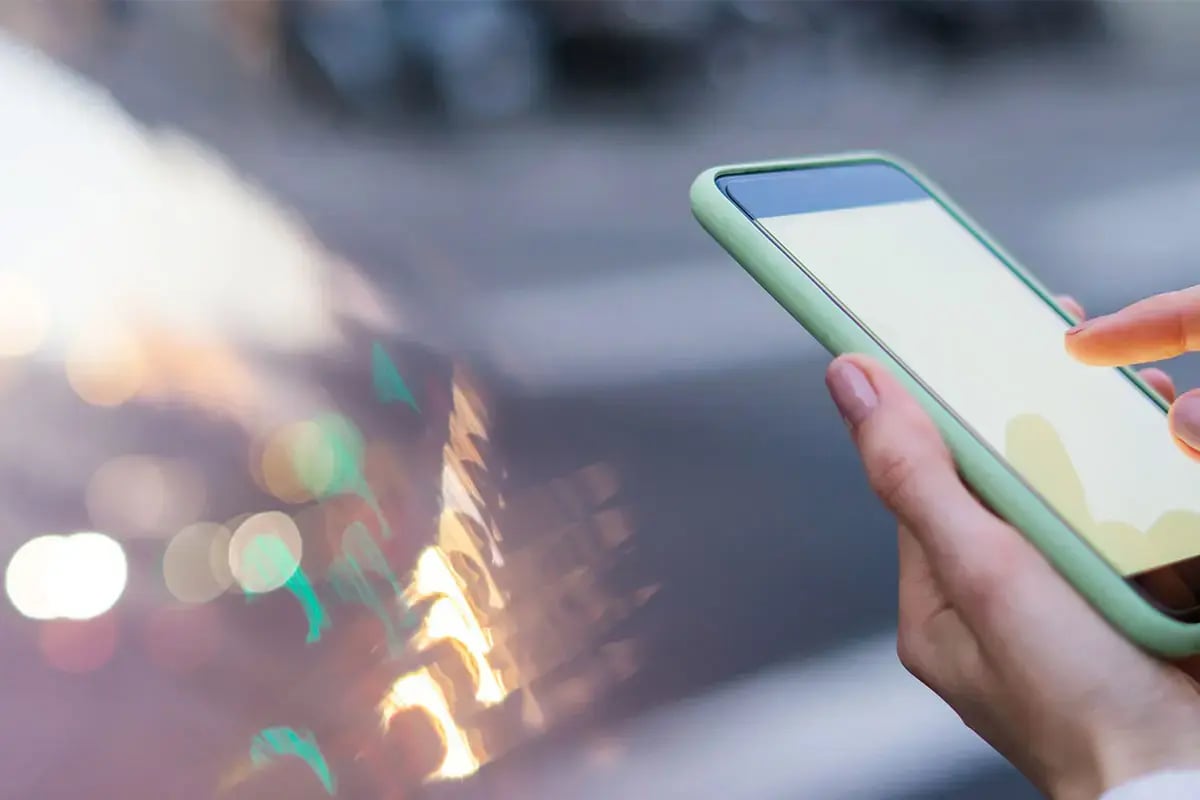 Smart phone with green shell