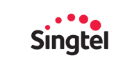 Singtel Logo in Brand Colors