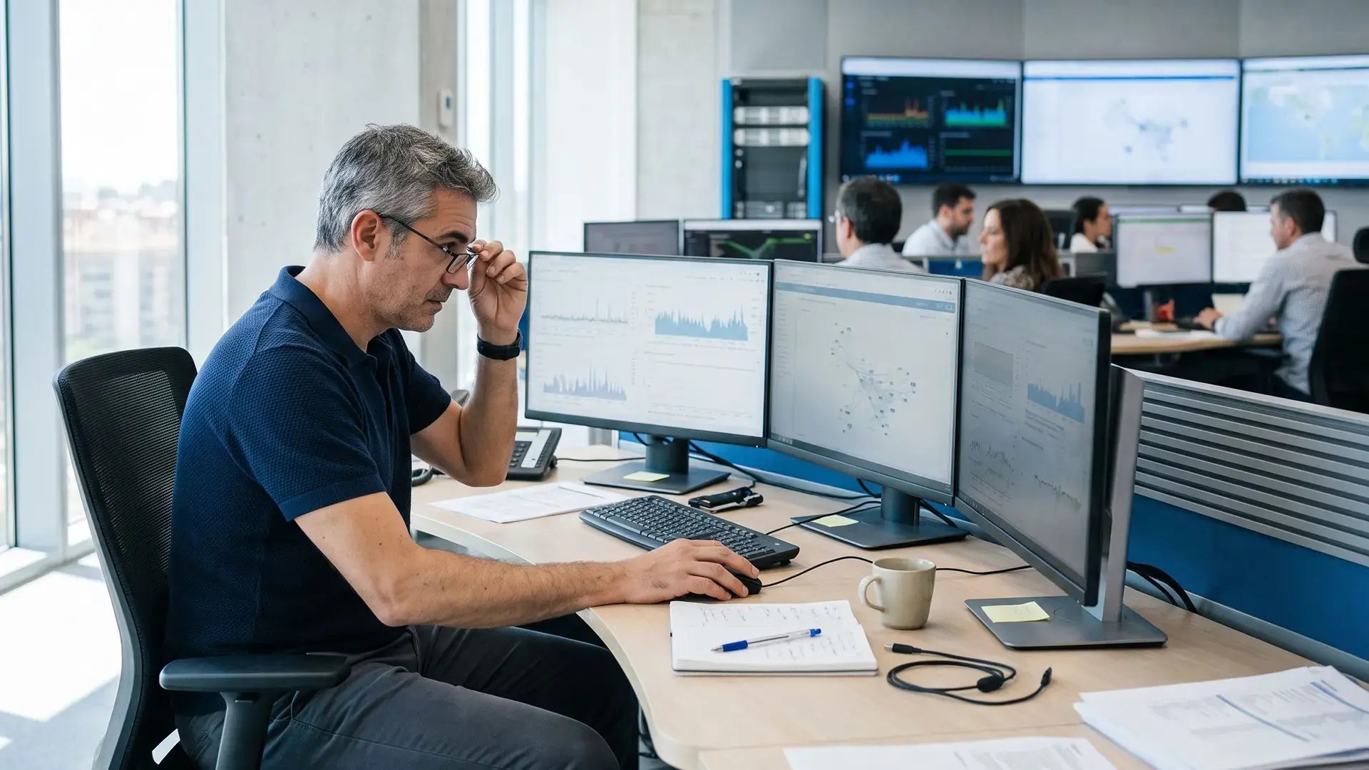 A telecom data analyst working with forecasting of network capacity using Kalix Analytics
