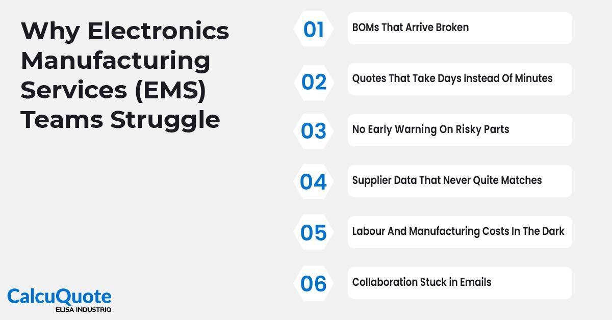 Why Electronics Manufacturing Services (EMS) Teams Struggle