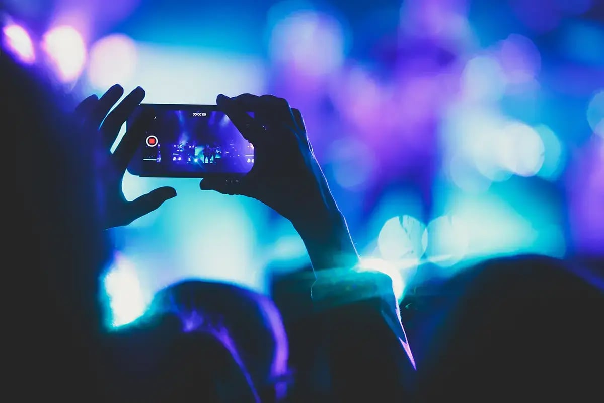 Video streaming from a live concert - using 5G networks