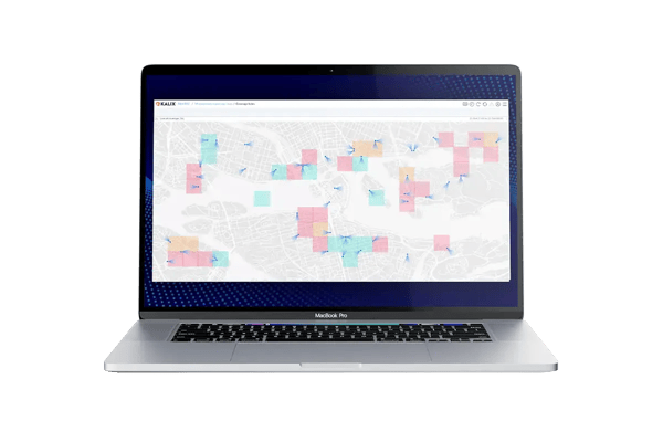 RAN Monitoring with Geolocation - Polystar's interface in screen