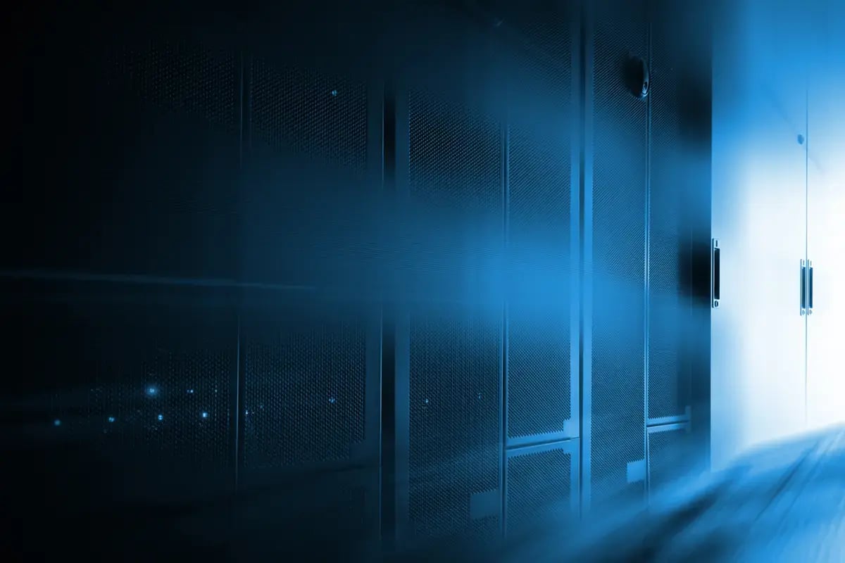 Dark image showing a Telecom Network Operations Center