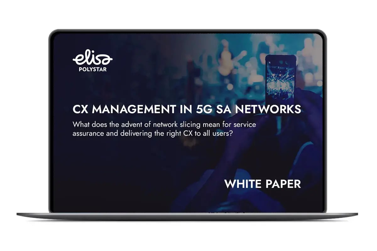 CX Management in 5G SA Networks - White Paper in laptop