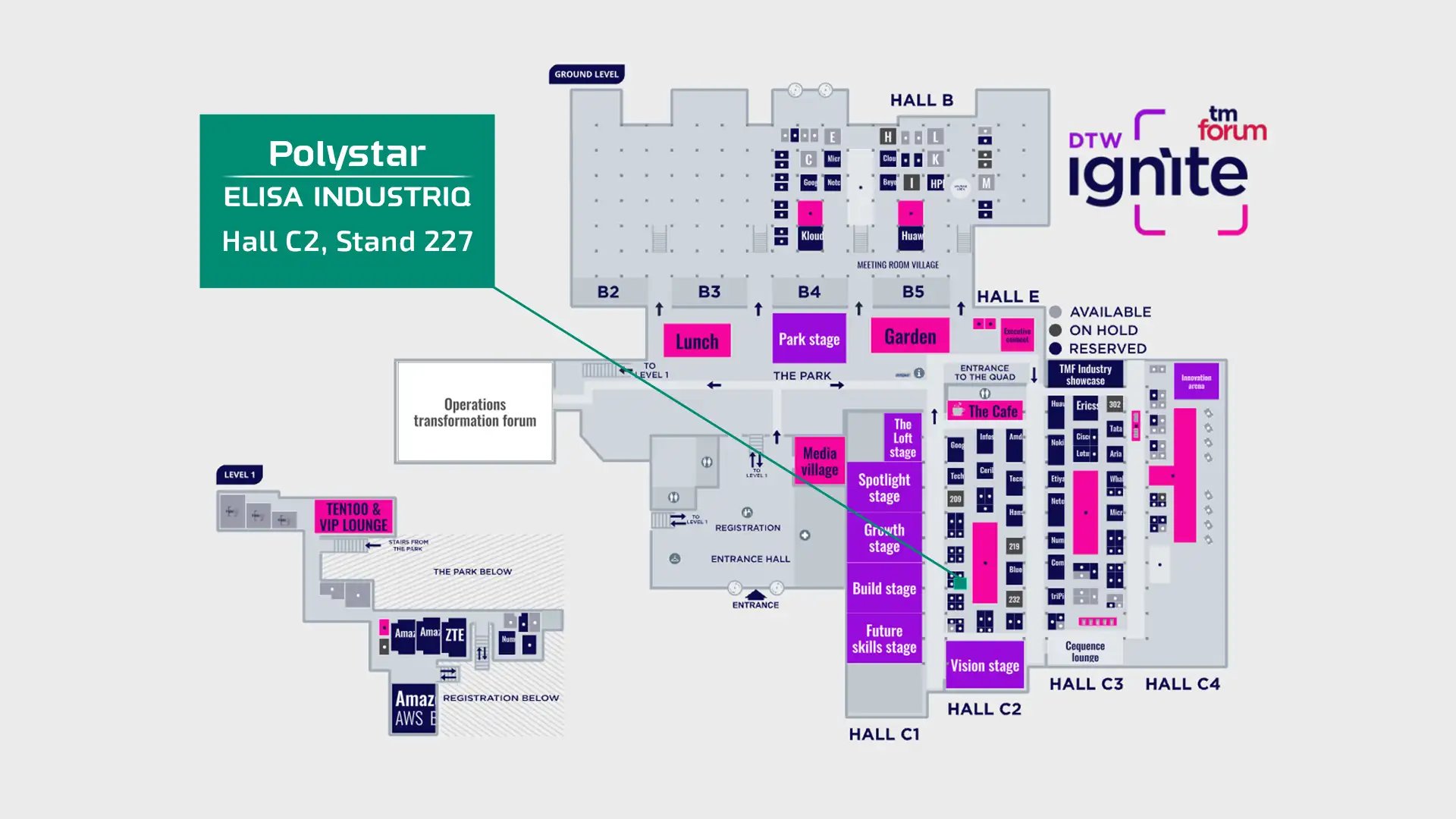 Find Polystar's Stand 227 at DTW Ignite 2026 - Floor Plan