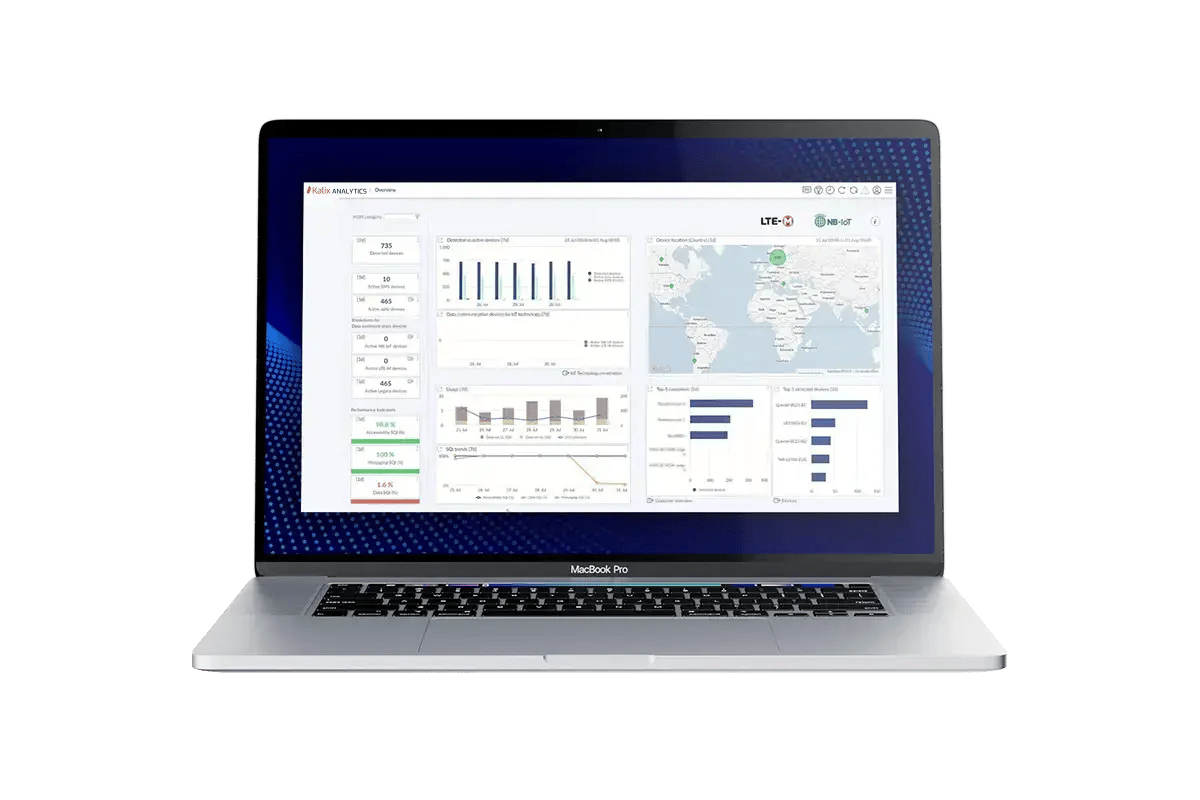 Polystar's IoT Portal - monitoring interface from Kalix Analytics
