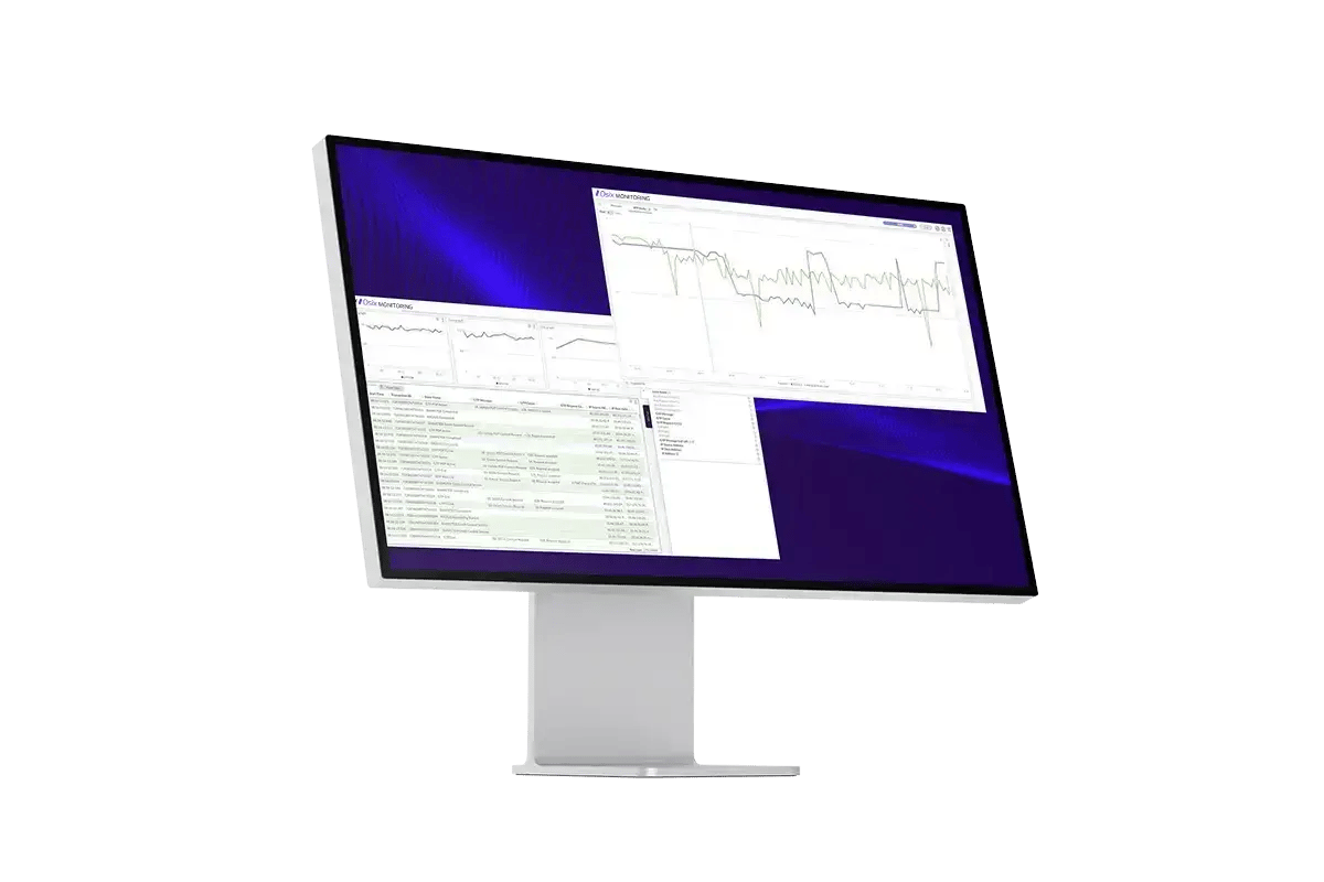 Polystar's monitoring software interface on desktop