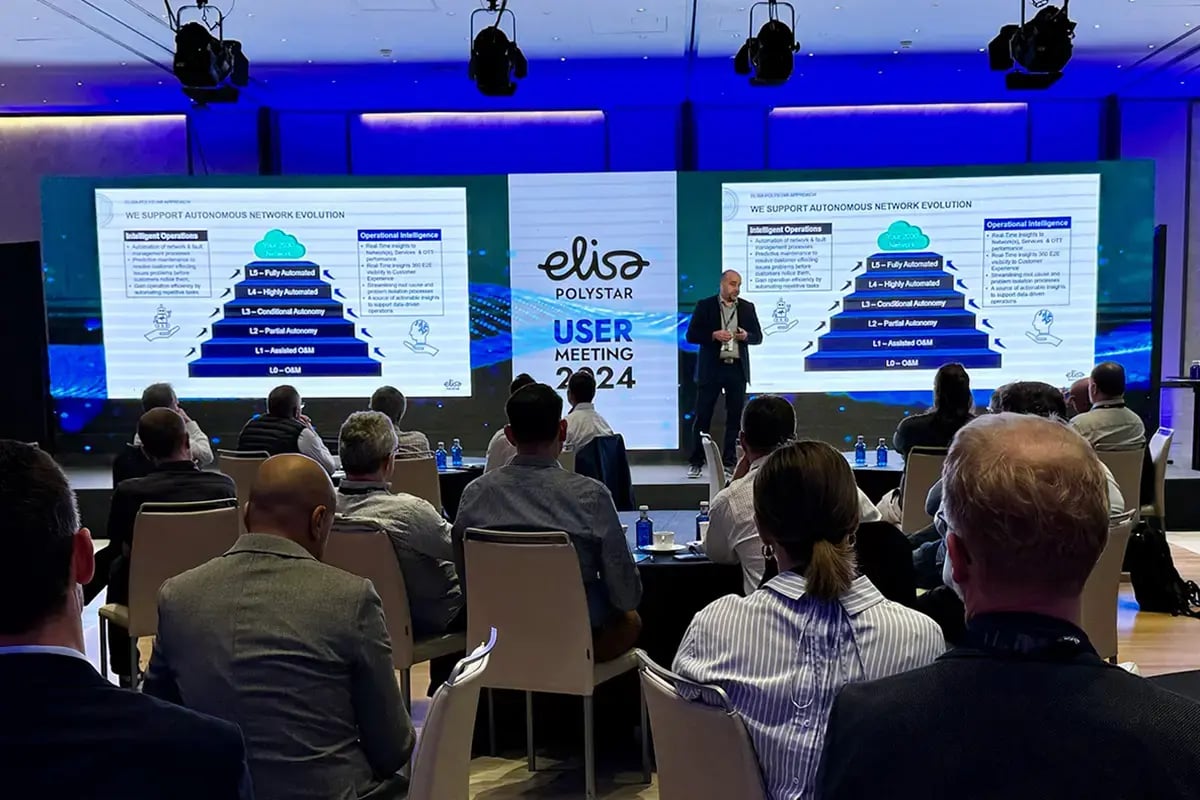 Thomas Nilsson, CPO at Polystar, presenting at the User Meeting