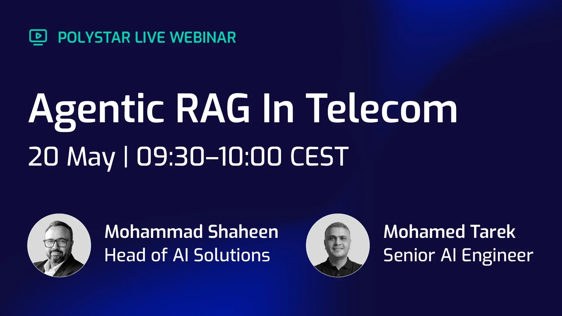 Join Polystar's Live Webinar about Agentic RAG in Telecom