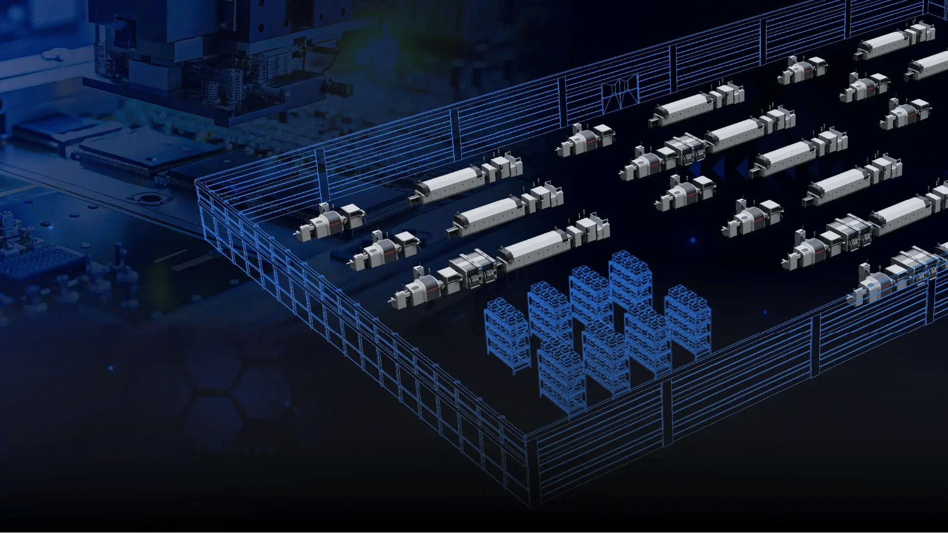 Electronics_modular_Transparent SMT Line Setup