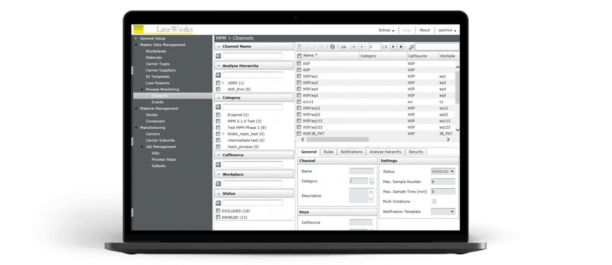 lineworks-mpm-user-interface