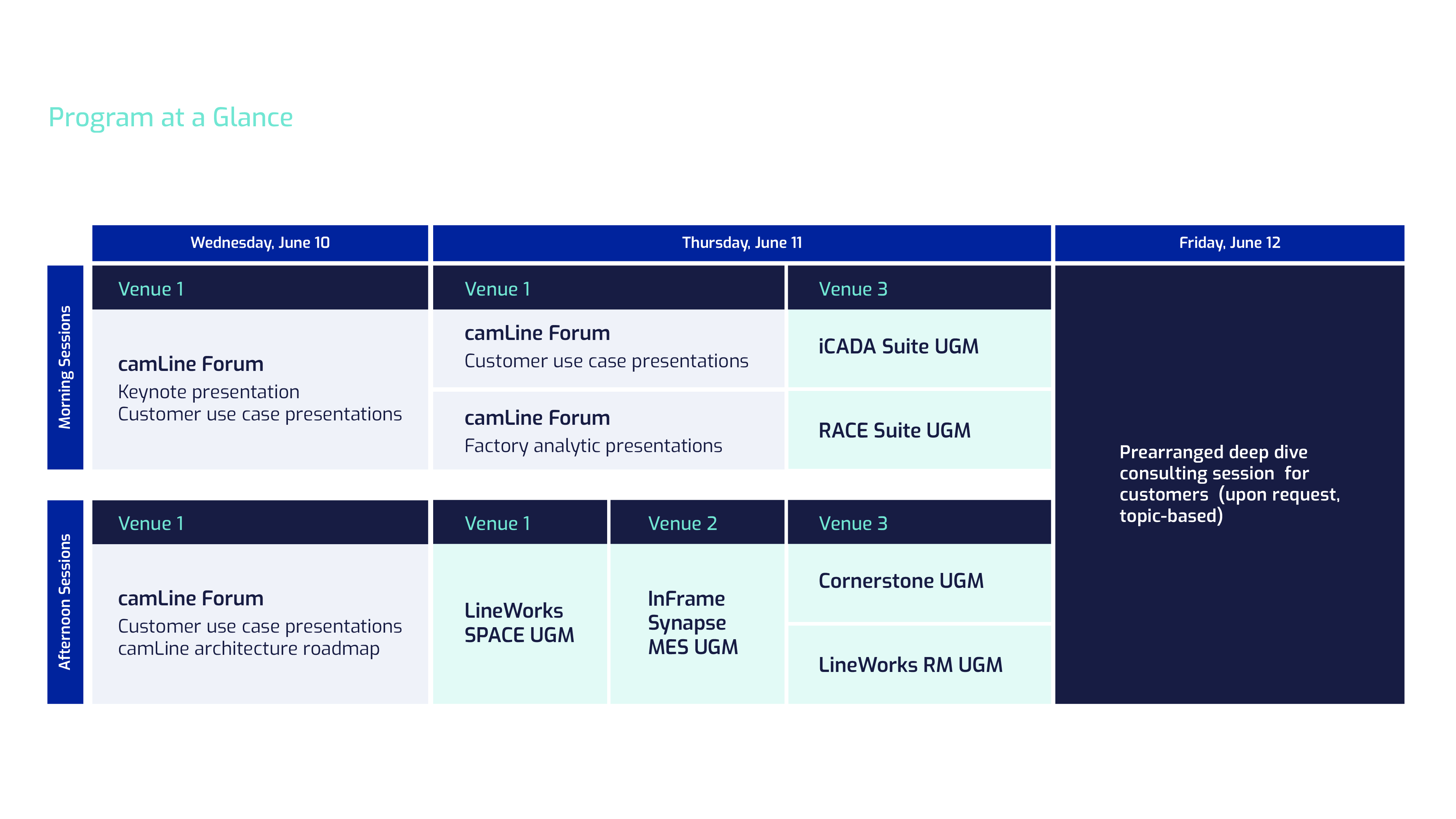 camLine Forum 2026 Agenda 1