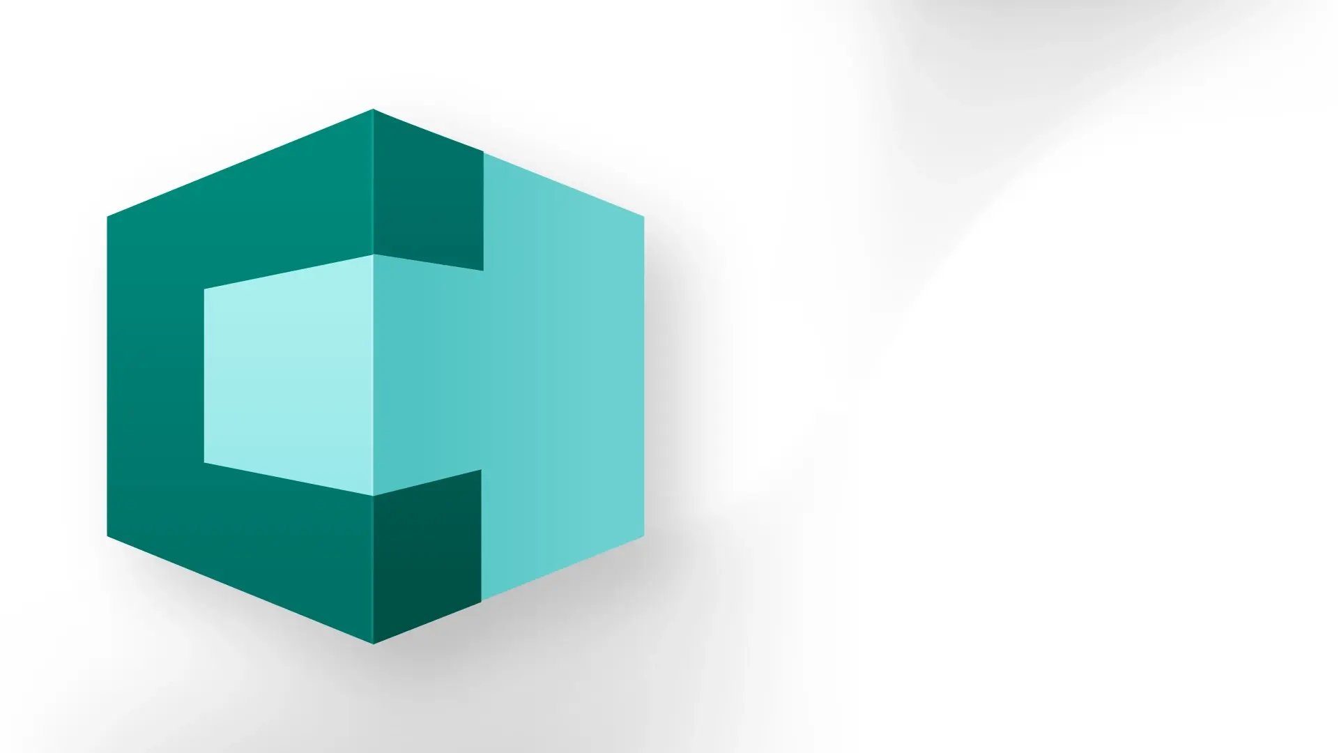 Cornerstone software logo depicted as a partial three-dimensional cube in green and teal gradient tones on a light background.