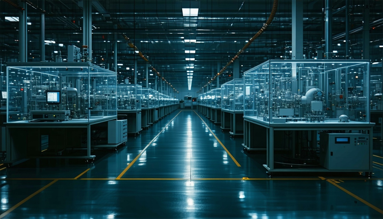 medical devices manufacturing factory dark