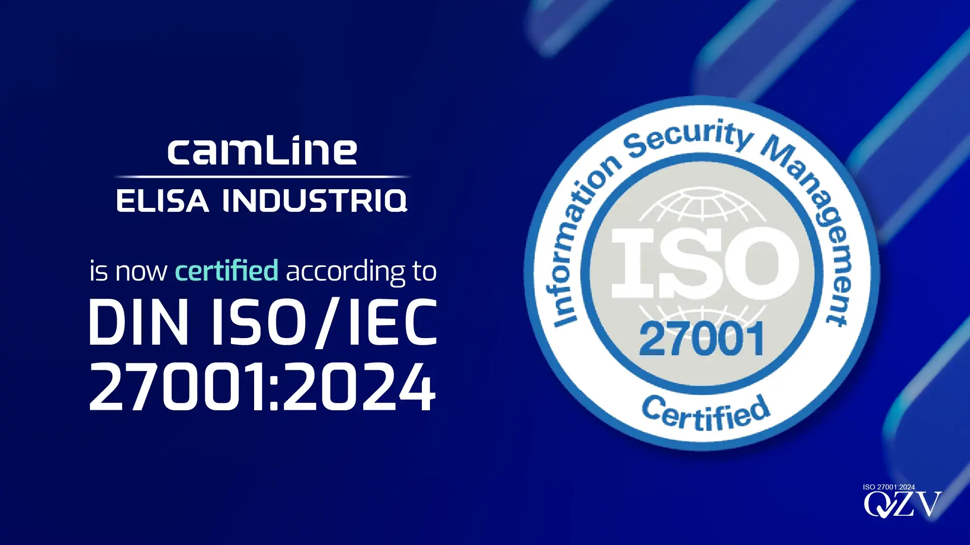 camLine Achieves ISO 27001 Certification for Information Security