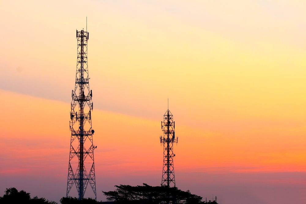 telecommunication tower sunset-1